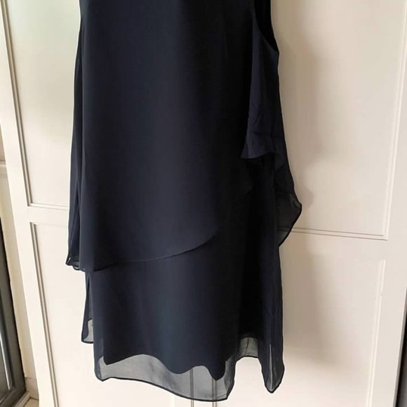 Soft Surroundings Black Sleeveless Chiffon Dress - Picture 2 of 4